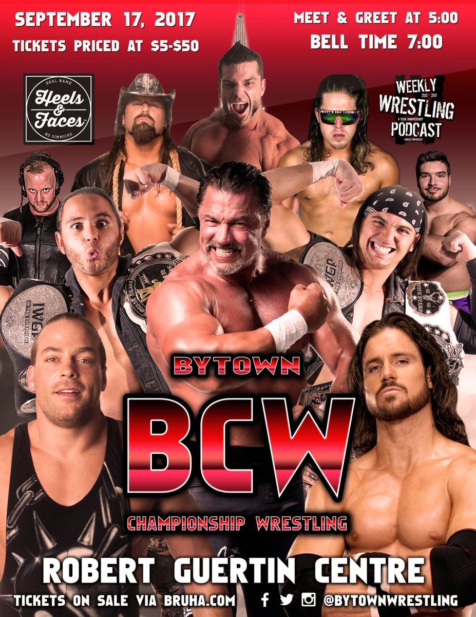This Sunday - <a href="/BytownWrestling/">BCW</a> ft. <a href="/TheRealAlSnow/">Al Snow</a> <a href="/MattJackson13/">.</a> <a href="/NickJacksonYB/">.</a> &amp; more!

Tickets via <a href="/BruhaExclusive/">BRÜHA</a>
Live on @PowerbombTV