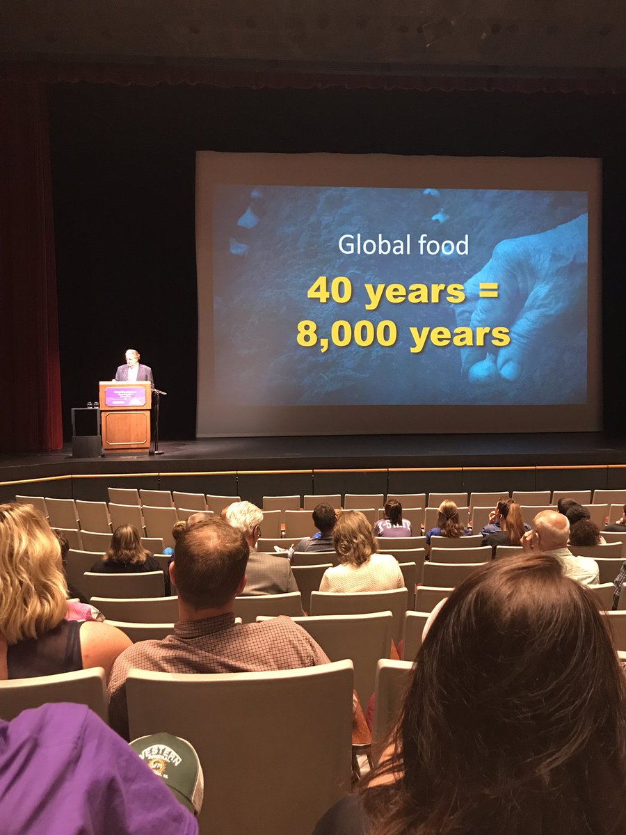 In the next 40 years, we have to produce as much food as we have in the last 8,000 years. -Jason Clay