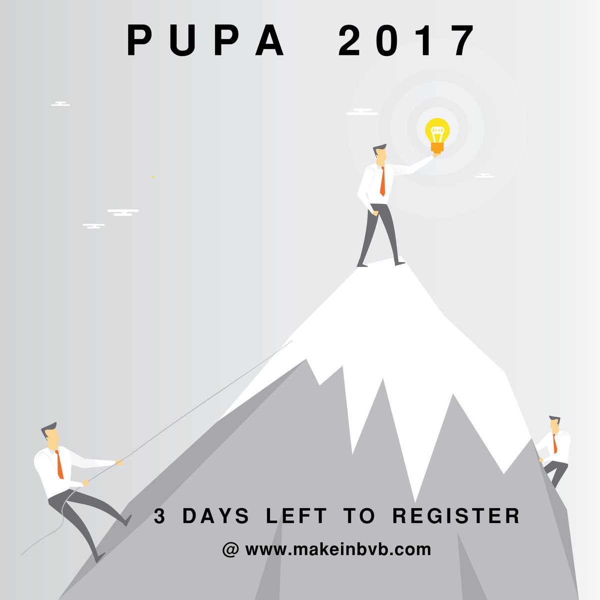 makeinbvb's tweet photo. HURRY UP...!!! 3 Days Left to Register yourself. #AMakersMovement https://t.co/UgPcpZtitX
