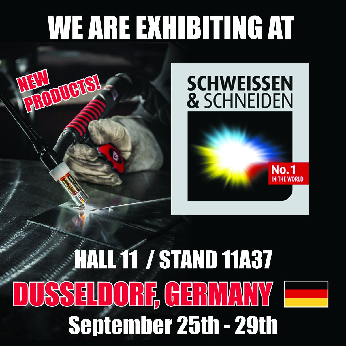 Visit us in Dusseldorf for the worlds largest welding convention, Schweissen and Schneiden 2017! #schweissenandschneiden #ckworldwide