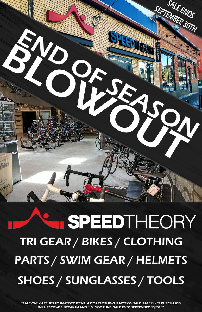 SpeedTheory's tweet image. End of season blowout is still on until the end of September!