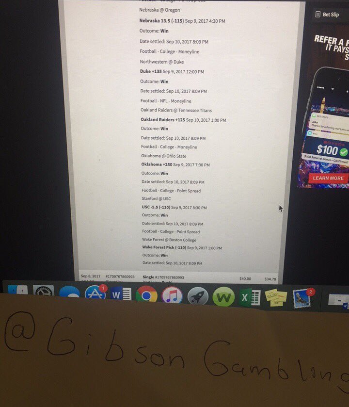 GibsonGambling's tweet photo. 12.70 to win 20 grand ✅✅✅

Gibson Gambling produces HUGE in NCAAF once again. The proof is in the pudding 💰💰💰 https://t.co/MbOAJrvBMe