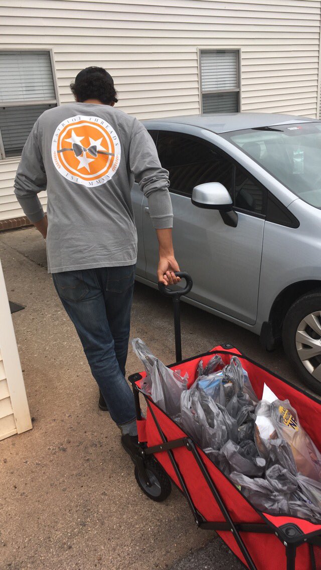 GWGrocDelivery's tweet photo. Firstly, God bless America! Get a free month of grocery deliveries today! The first 11 signups get a free Patriot Threads tshirt! #America https://t.co/bswwJv4iOG