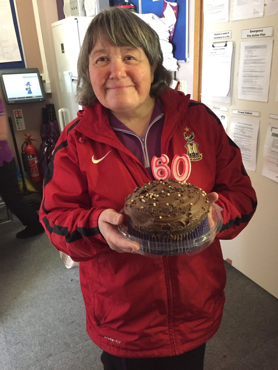 A very happy 60th Birthday to our wonderful room attendant Val! Relieved we didn't set the fire alarm off 😂😂