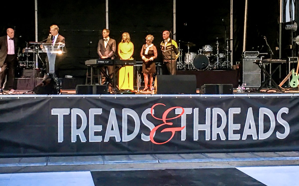 USEngineering's tweet image. Such an amazing experience for Tyler and Leigh Nottberg addressing the KU #TreadsandThreads crowd as event chairs.
