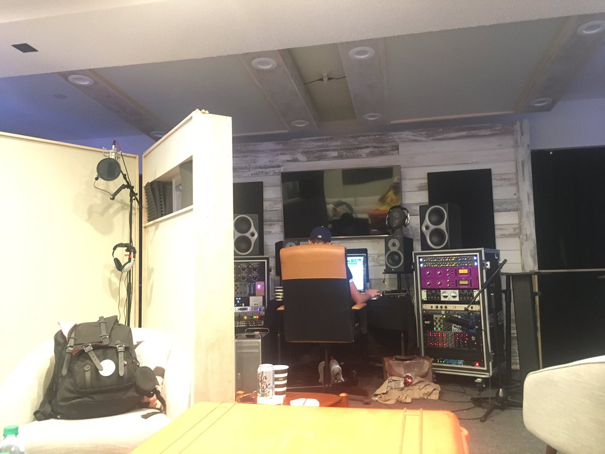 starting vocals today. crazy to think that our debut record 12 songs deep is coming soon 😭