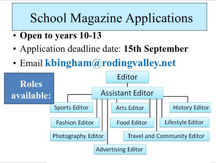 miss_r_hanlon's tweet photo. #ChallengeandEnrichment opportunities coming up 4 years 7-13 #barmocktrials #debateclub #schoolmag sign up 2 something new! @RodingValleyHS https://t.co/arrcv2GI0v