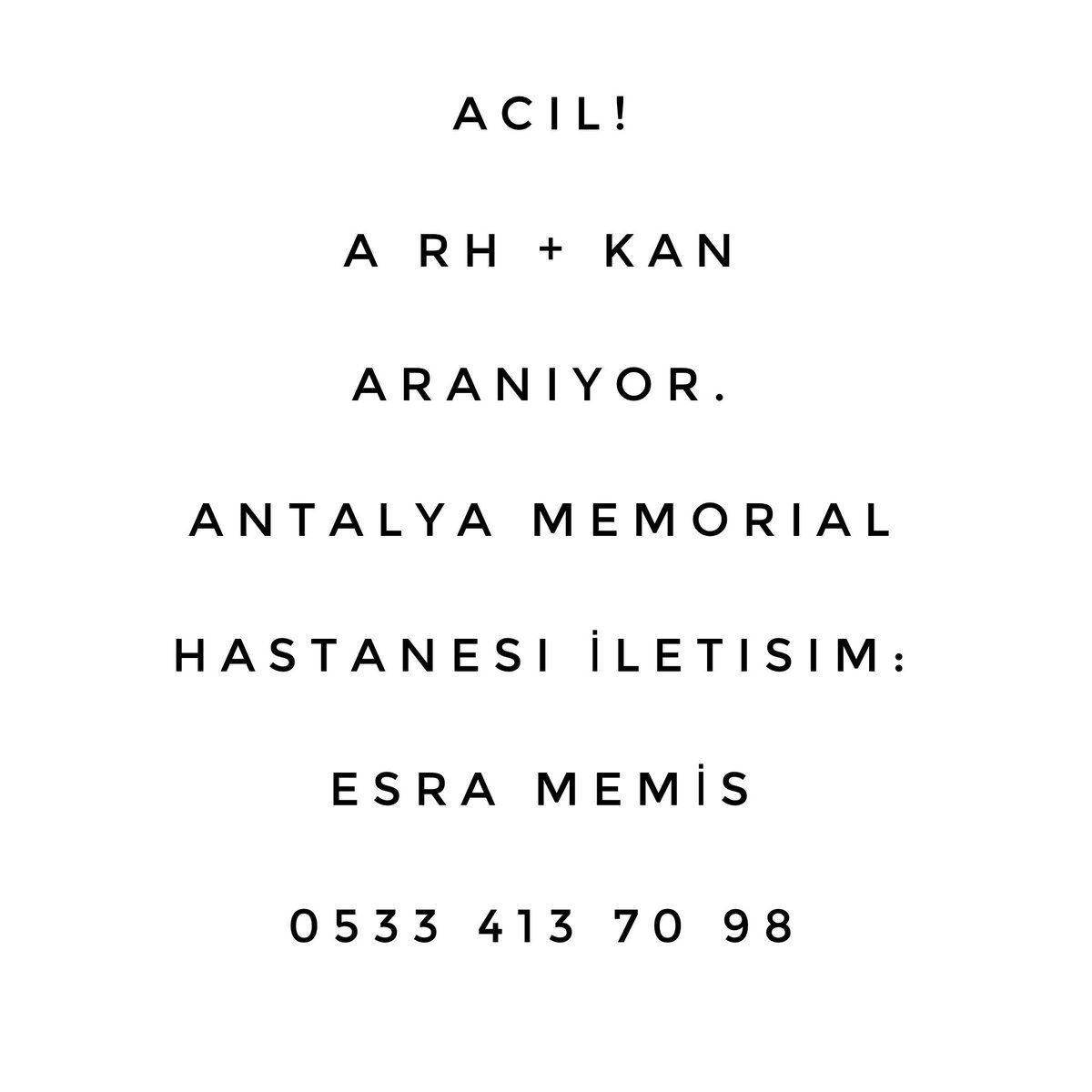 Acil kan aranıyor! #proudLEO #leoCLUB