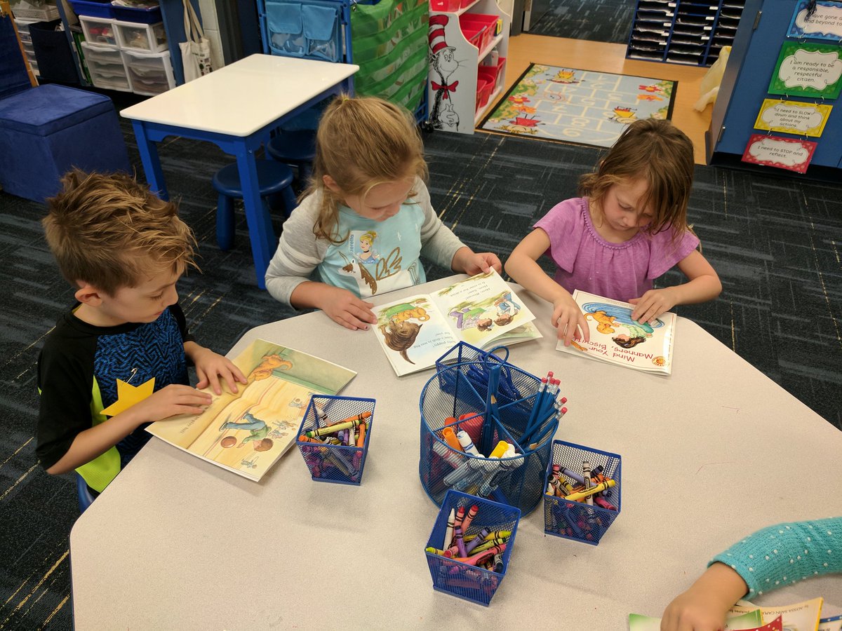 BattersonKclass's tweet photo. Starting the week off with happy readers and creative thinking! Nice work PR friends! https://t.co/VdR1NUCFl4
