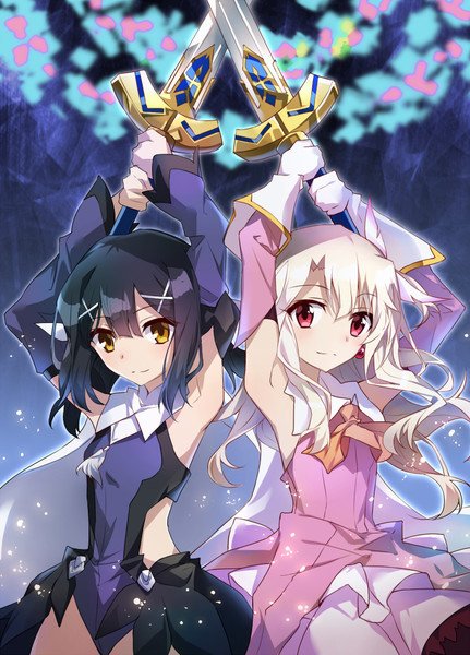 FGO211's tweet photo. (プリズマイリヤ)W エクスカリバー https://t.co/REzvnMe7nS