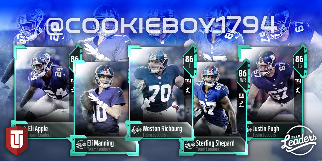 cookieboy1794's tweet photo. Yo guys, we're giving away 1 Giants Team Leader! Follow myself and @EASPORTS_MUT and reply telling me which beastly Giant you want to enter! https://t.co/dSaBinZARg