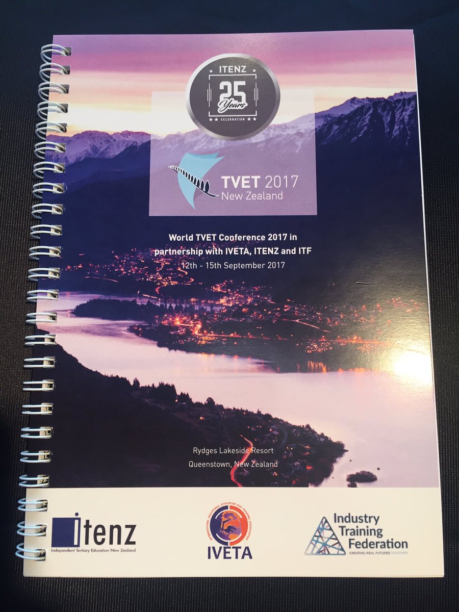 ShailanPatel's tweet photo. TVET 2017 conference kicking off in #Queenstown in partnership with #ITENZ, #IVETA and @itfnz - leading world class #education https://t.co/I56ruDXYWB
