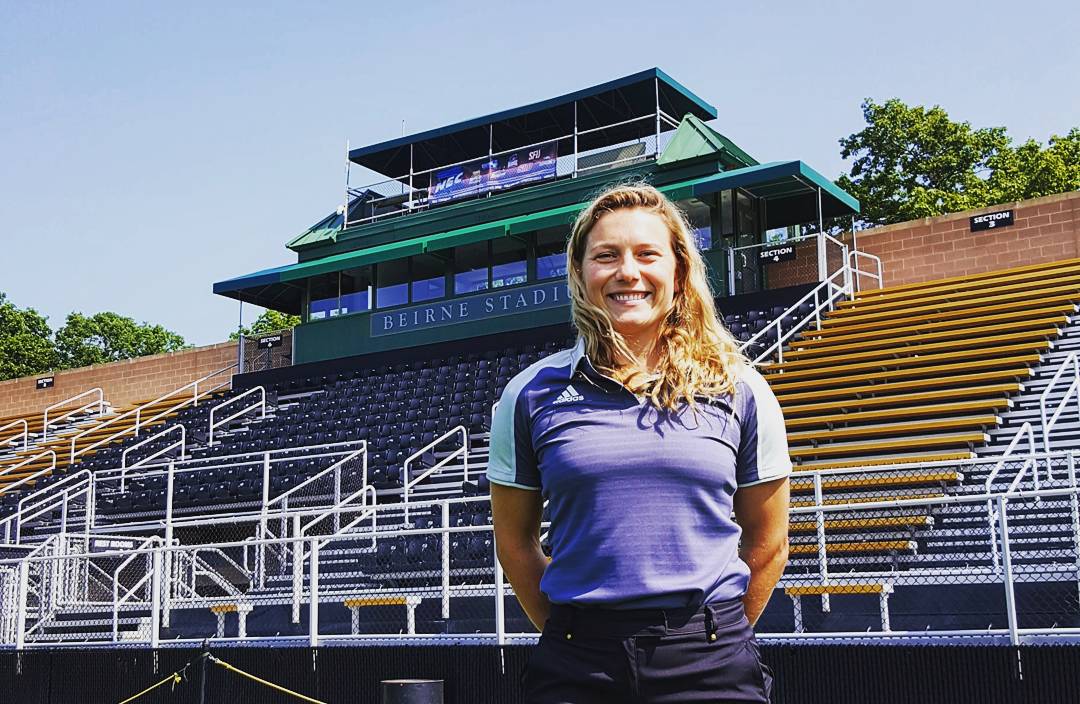 BryantUFootball's tweet photo. Welcome our newest staff member Phoebe Schecter to #BulldogNation! She was most recently w/ the @NFL @buffalobills as a Coaching Intern! https://t.co/p7kybUlP83