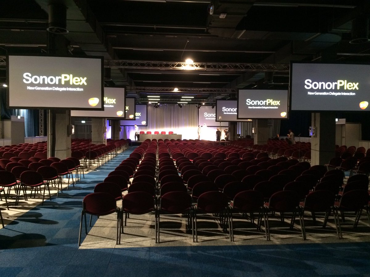 sonorplex's tweet image. We thought they could have put in a few more screens, just to be sure... #ERSCongress Milan