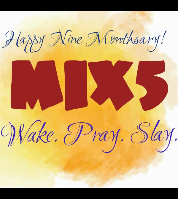 CHRISVANNYPH's tweet photo. Nueve meses ya desde la banda - MIX5 - es creado. Tiempo voló tan rápido. ¡Felices nueve meses! mi banda @mix5official  y MIX5ers familia. ❤ https://t.co/j0FiBmtXkq