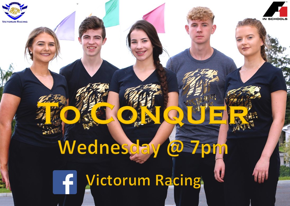 Cjj191IRL's tweet photo. It's coming! Our epic @F1inSchoolsHQ Music Video will be launched on our Facebook page on Wed at 7pm. Don't miss it! https://t.co/QjwrARBlhZ https://t.co/PU4mDbTBfz