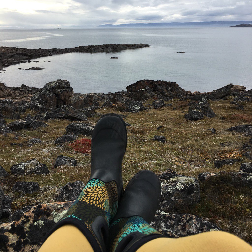 GraceWBoyd's tweet photo. Walks along the shore #Nunavut #FrobisherBay #sheexplores https://t.co/d8DSMtO60g