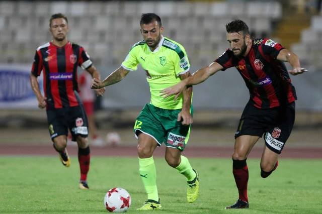 Trichko and Damchevski in a duel on Cyprus; photo: AEK Larnaca
