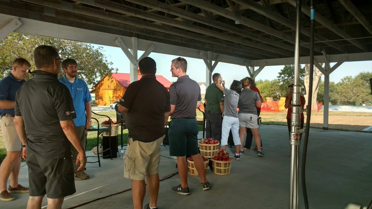 NebPublicMedia's tweet photo. The team is almost ready for the live taping of "Backyard Farmer" from @KimmelOrchard. The show will air Thursday, Sept. 14 @ 7pm CT on NET. https://t.co/Ol0Kbnqtft