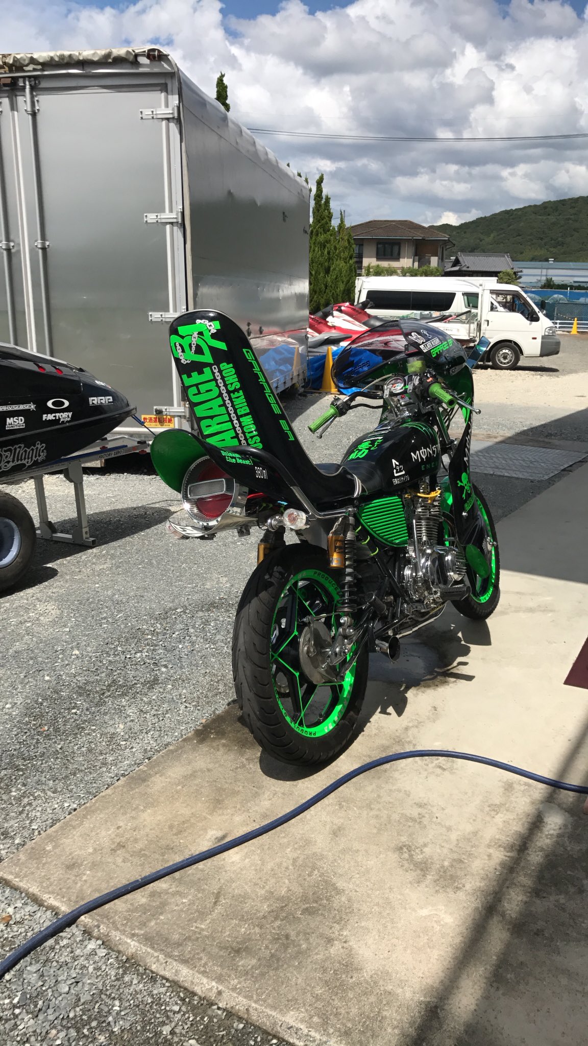 三段シート z400gp 川口シート 当時物