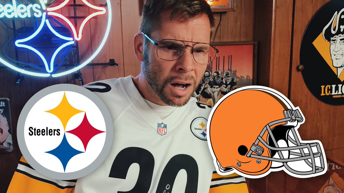 Pittsburgh_Dad's tweet image. NEW: Dad reacts to Steelers vs Browns! Retweet for a chance to win Dad’s autographed @JamesConner_ jersey. youtu.be/ViQBC0YinS0