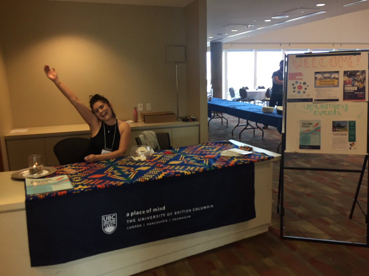 UBCOindigenous's tweet photo. REMINDER- Welcome Feast is TONIGHT from 5-7pm. Lots of space, even if you didn't RSVP, all are welcome - come by- bring friends 🙂 #ubco https://t.co/hTOfZ5eYws