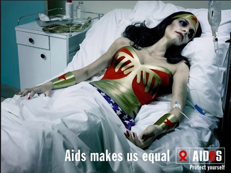 934503155's tweet photo. @MrsBrandhorst #crisis3.This ad's content is effective, we know wonderwoman is powerful,but can't fight AIDS, audience would know what to do https://t.co/9m0vunXGDS