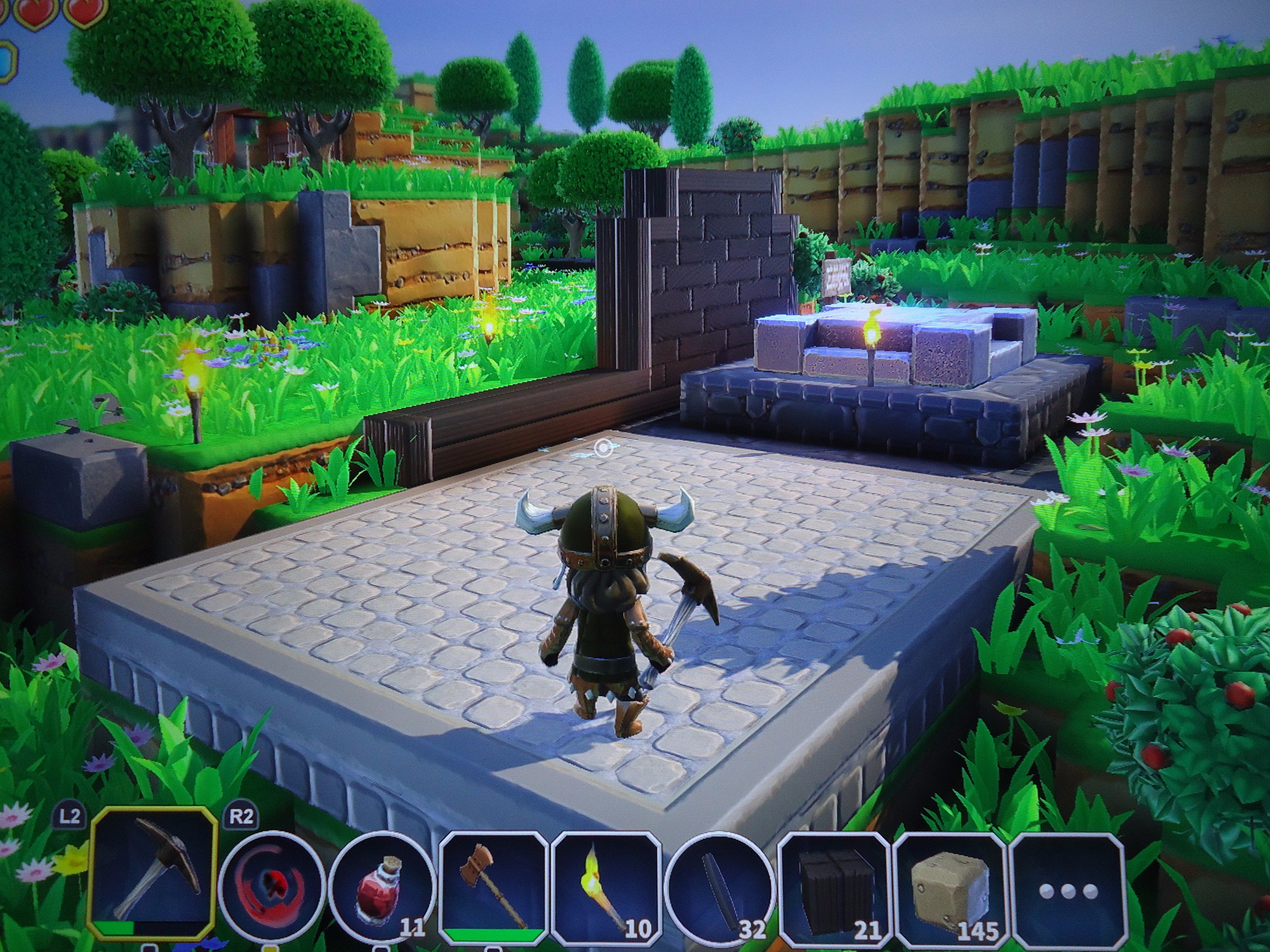 ジョン K ペー太 ポータルナイツ 探索やモンスターとの戦闘も楽しいけどそろそろサンドボックスゲームのウリであるクラフト要素に挑戦 とりあえずは旅の拠点となる我が家を作ってます T Co Aoonish6a3 Twitter