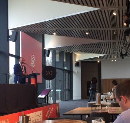 CourtHeathNews's tweet photo. Image: @MFarmer_Resi delivers the keynote address, 'Modernize or die' at #prefabAUS2017 @prefabAUS https://t.co/GWy1gpYGhH
