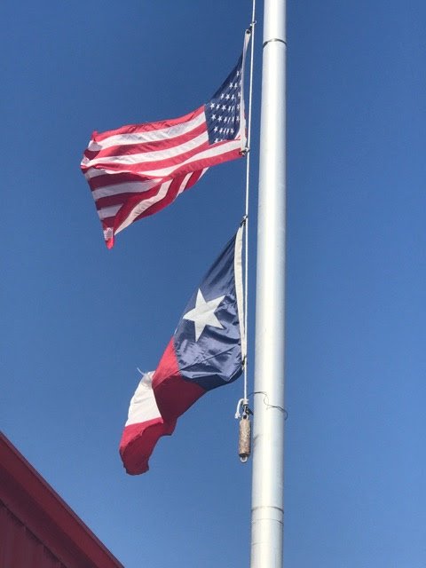 SabreSquadron's tweet photo. Today our Troopers performed flag folding ceremonies at Cedar Valley Elementary and Salado Intermediate Schools to honor Patriots Day. https://t.co/pVSxoEjM66