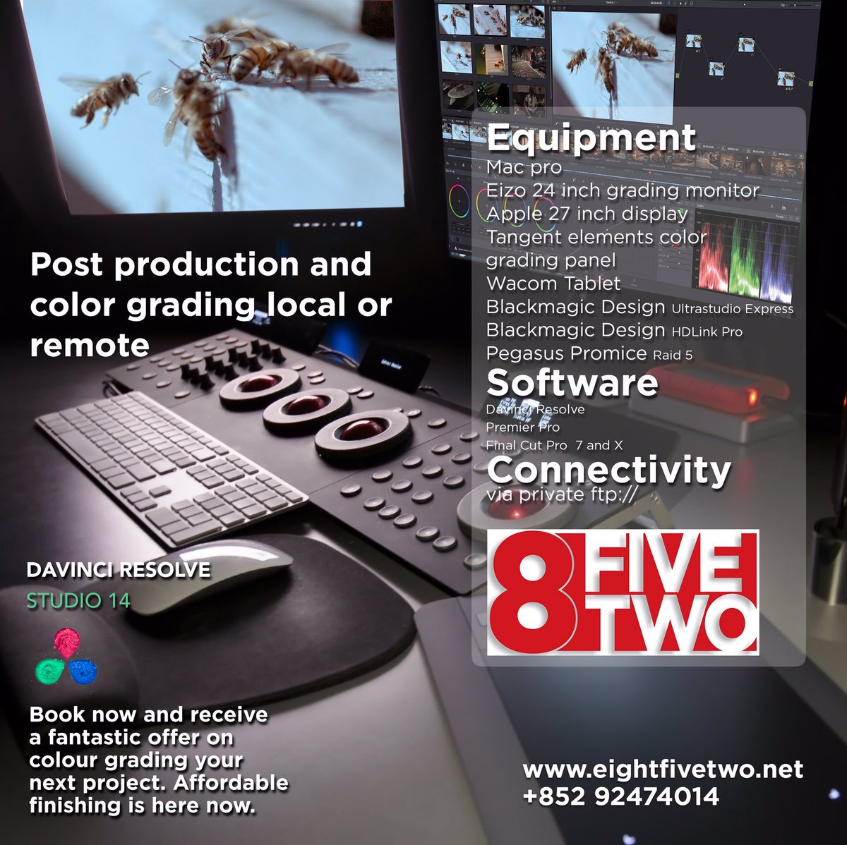 852color's tweet photo. Affordable #colourgrading #eightfivetwo #davinciresolve https://t.co/Mh31bV1OvA