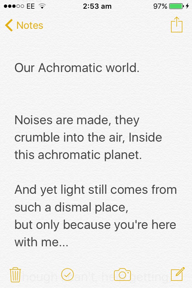IceColdDragom's tweet image. //Sorry I was gone all day. I was busy writing a song. I call it, "Our Achromatic World." The tune is still pending though.