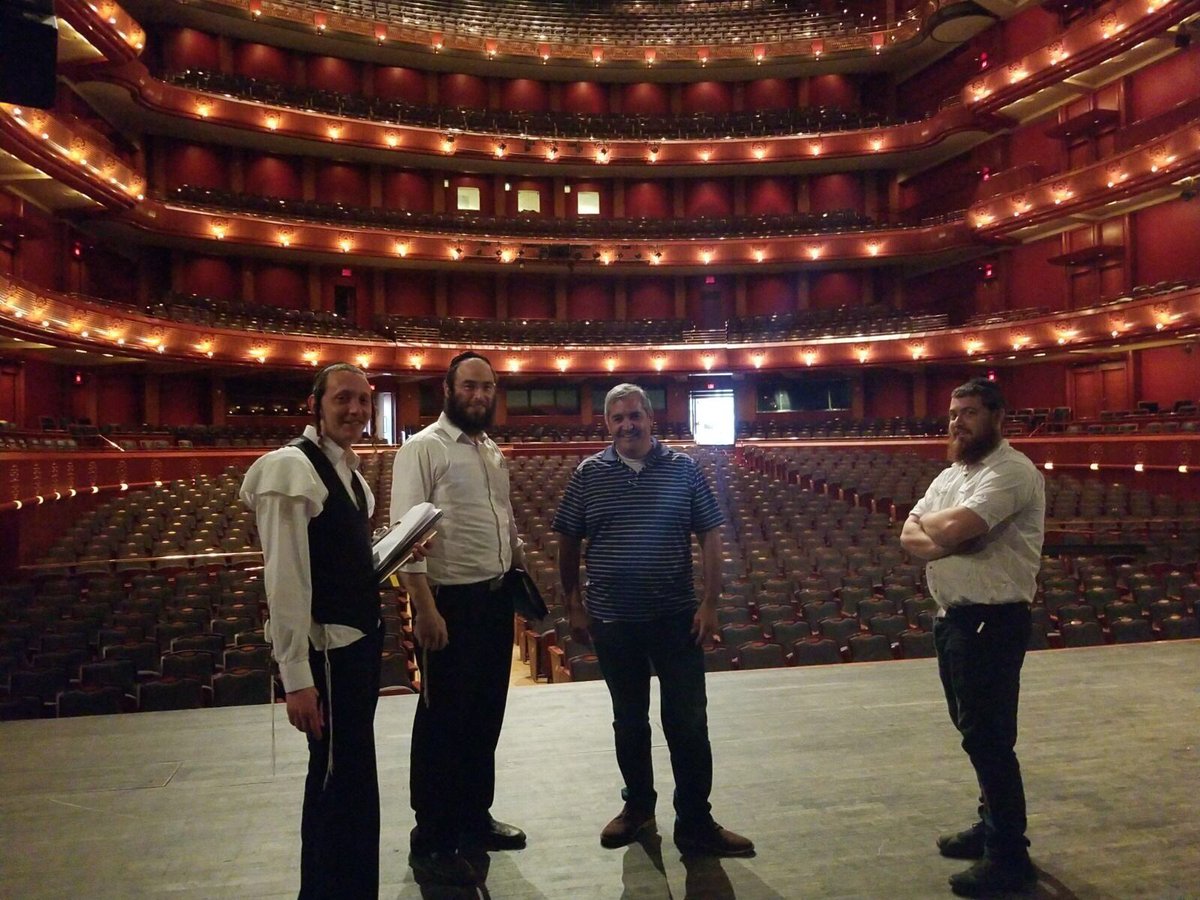 Full day of tech meetings at NJPAC #InterenShverd #GettingCloser