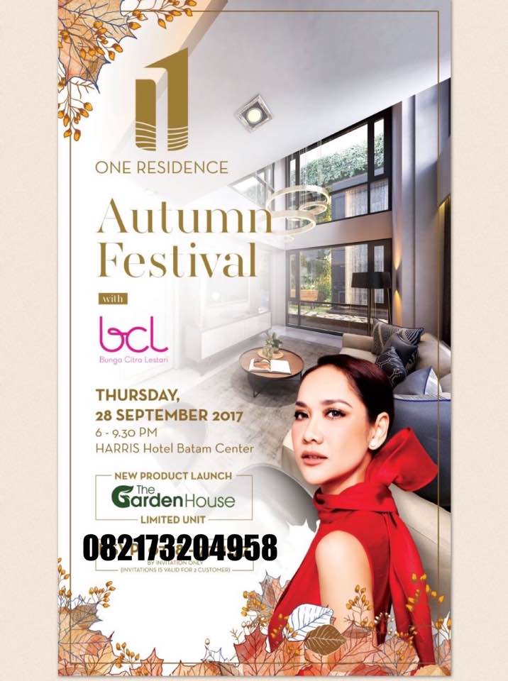 AktivaProperty's tweet photo. AUTUMN FESTIVAL with BCL
28 September 2017 di Harris Hotel Batam Center 😍👍
Info Unit One Residence : 0821 7320 4958 #batam #oneresidence https://t.co/wndTApKCRi
