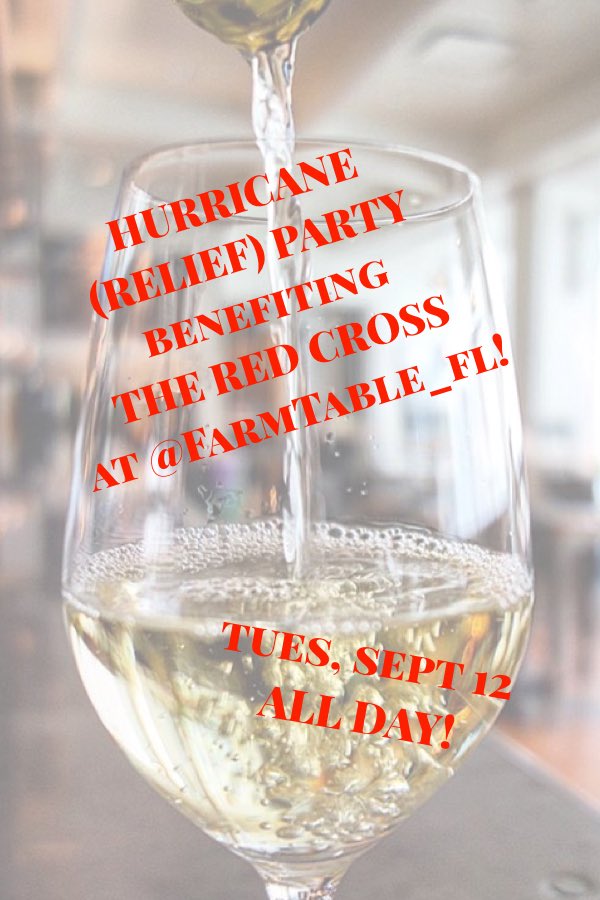 Help us help those who need #HurricaneIrma relief! We're donating a portion of sales to <a href="/RedCross/">American Red Cross</a> on Tues! <a href="/LocaleMarket_FL/">Locale Market</a> <a href="/SundialStPete/">Sundial St. Pete</a>