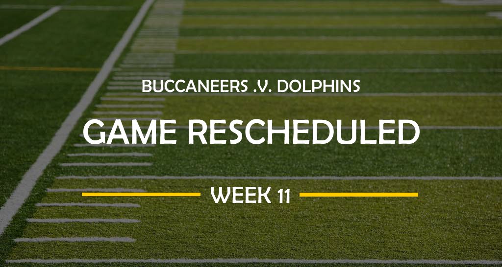 TheFootballLine's tweet image. TB-MIA game rescheduled for Wk 11
Both teams had a bye in Wk 11 Tampa &amp;amp; Miami will now play 16 weeks in a row to close out regular season.