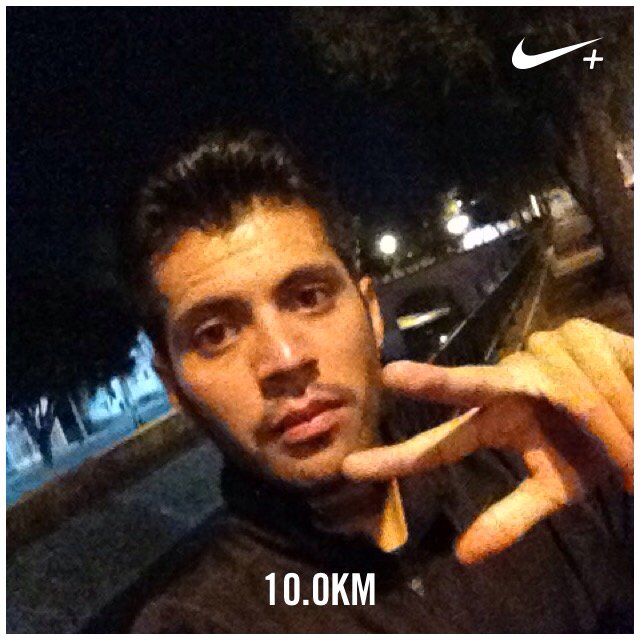 😜 Acabo de correr 10.0 km a un ritmo de 4'53''/km con Nike+. #nikeplus