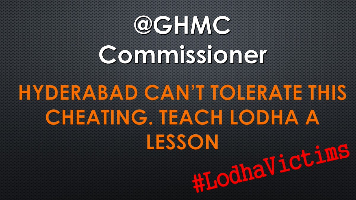 nknfive's tweet photo. @CommissionrGHMC @zcwz_ghmc @timesofindia @KTRTRS Show the integrity of @WeAreHyderabad . #lodhavictims https://t.co/2i4Iqpfdpy