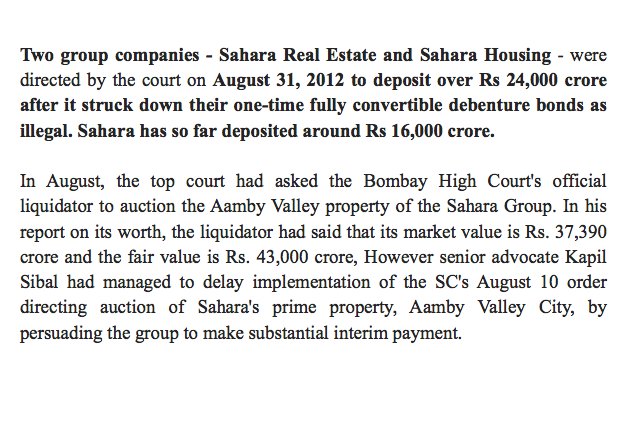 #Sahara's #AambyValley worth Rs. 38,000 Cr is all set to go on auction in October, Says Supreme Court | Physical auction on 10 and 11 Oct
