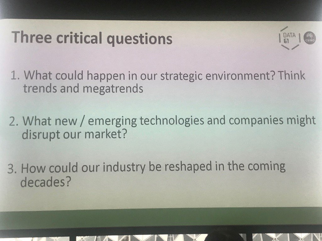 robertbeson's tweet photo. Super interesting presentation by @GeorgeQuezada6 of Data61 at CSIRO - on future thinking and disruption #prefabaus https://t.co/ZnQYuAtdQD