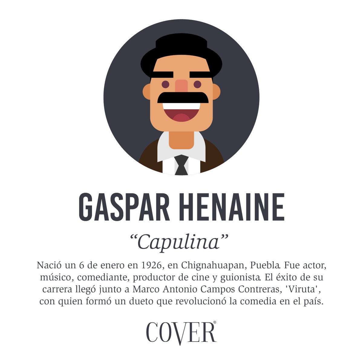 RevistaCoverOfi's tweet photo. El sobrenombre de "Capulina" es porque en aquellos tiempos, había una perrita que se llamaba así, Capulina
#opinión #capulina #Cover https://t.co/IPKphpNO0S