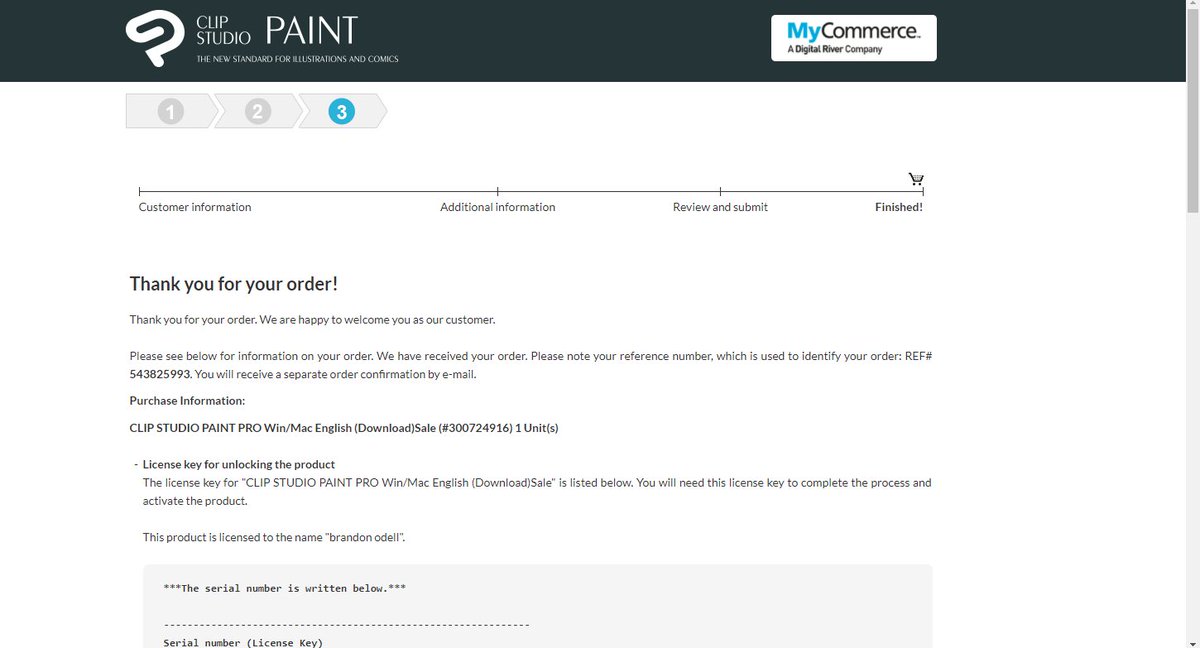 Clip Studio Product Serial
