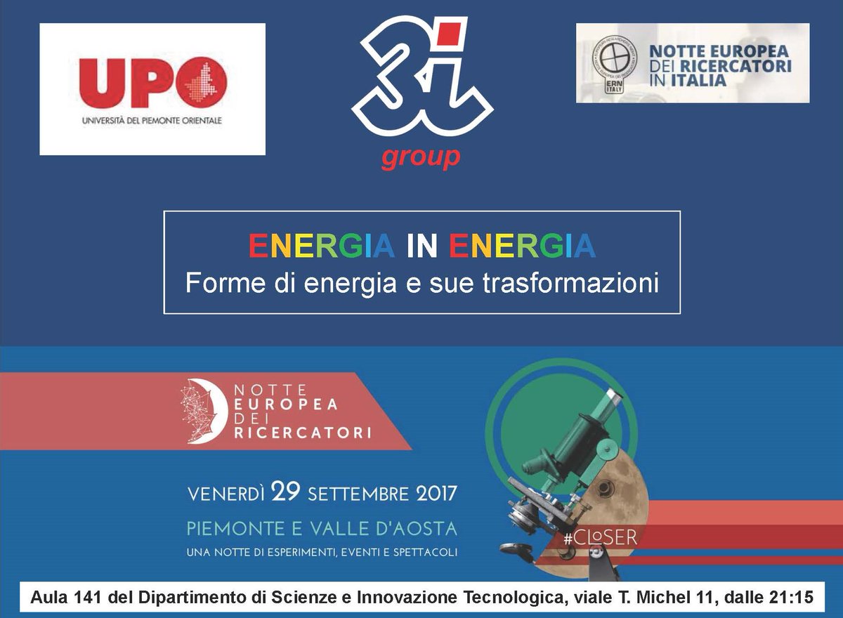 3iengineering's tweet photo. 3i engineering partecipa alla #NottedeiRicercatori con esperimenti e con la #GaradiScienze :)
https://t.co/UUJ7sWWTVN https://t.co/jUZ6MUAOFS