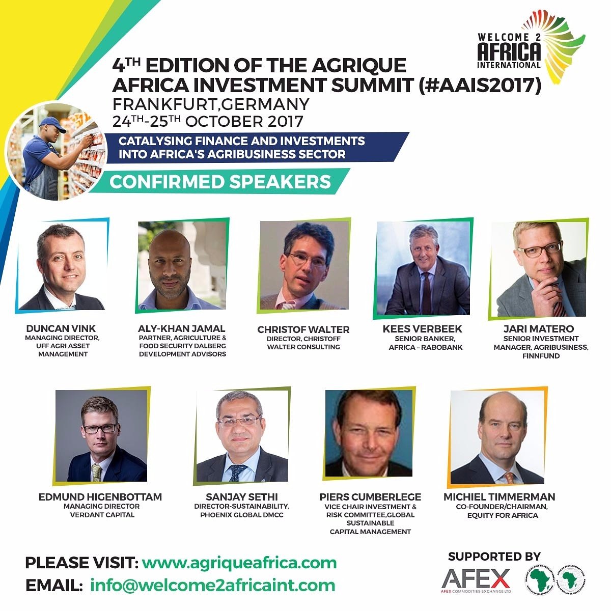 Have you registered to take part in the Agrique Africa investment summit ? Register today goo.gl/t4F

#AAIS2017 kindly RT
