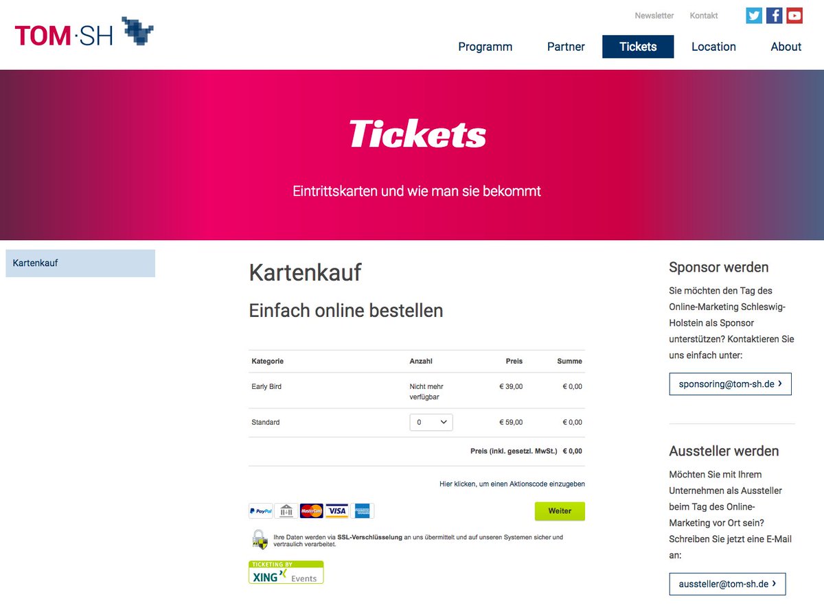 tomsh_de's tweet photo. In einer Woche geht es los! Tickets bekommt ihr ganz bequem online: https://t.co/rbReCedrW1 #onlinemarketing #kiel #tomsh17 #diwokiel #messe https://t.co/gK8GxMG7Hu