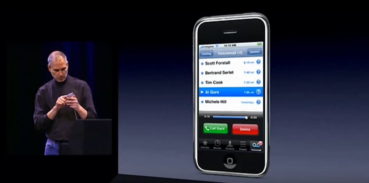 mobilendo's tweet image. Hace 10 años se presentó #visualvoicemail con el iPhone1. ¿Qué se anunciará hoy? #keynote #apple #nuevoiphone #iphone8 #iphoneX @alfatecS 📱