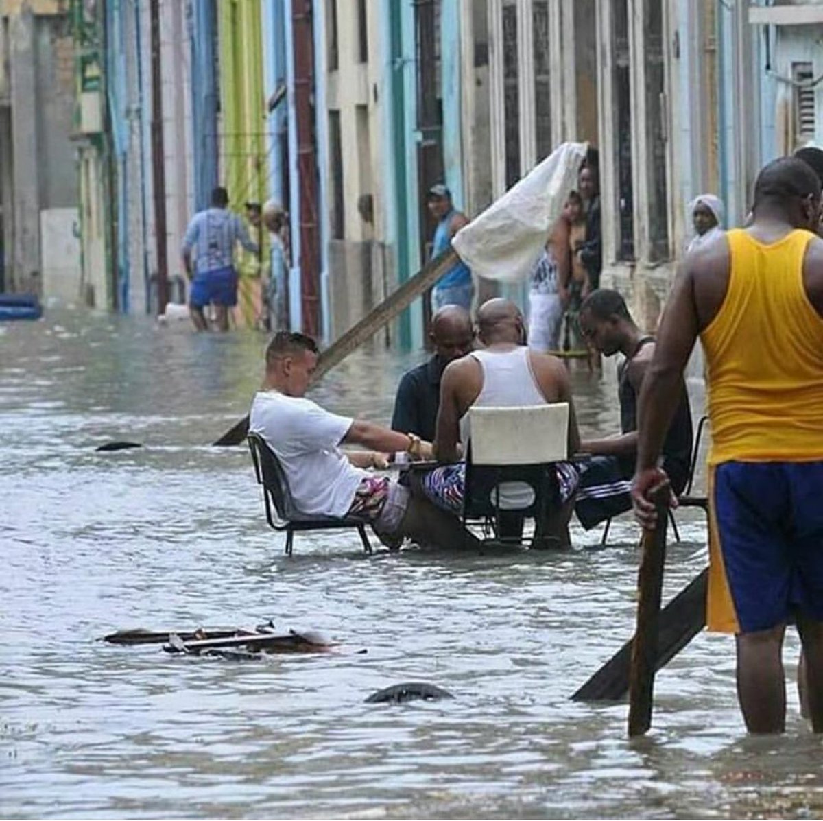 ItsACubanThing's tweet photo. This gives "echarle agua al dominó" a whole new meaning. #ItsACubanThing https://t.co/z3lbO3PX2p