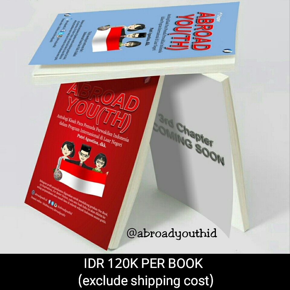 abroadyouthid's tweet photo. #abroadyouthid [Two Chapters]. Lengkapi koleksinya untuk #KejarMimpi menjadi delegasi Indonesia dalam program internasional di luar negeri 😉 https://t.co/VjdZZOTT8y