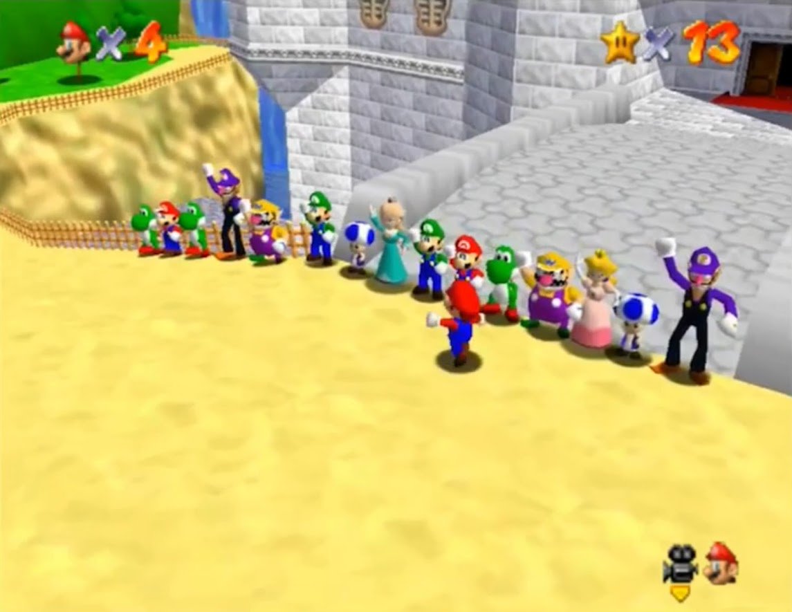 Suesue 24人同時プレイのスーパーマリオ64オンライン公開 64版を無理やり改造する任天堂無許可mod T Co Ul4ju9wp5x 神ゲーか