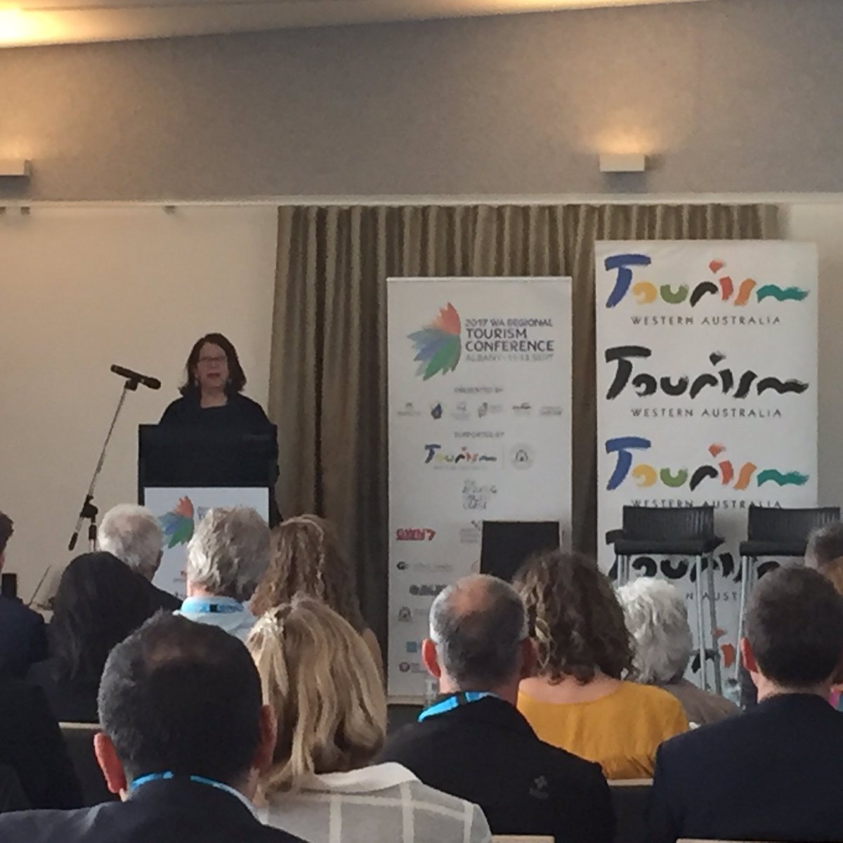 Patria Jafferies founder of Dome, keynote speaker Tourism WA Conference speaking on extraordinary experiences be it life or work #watourism